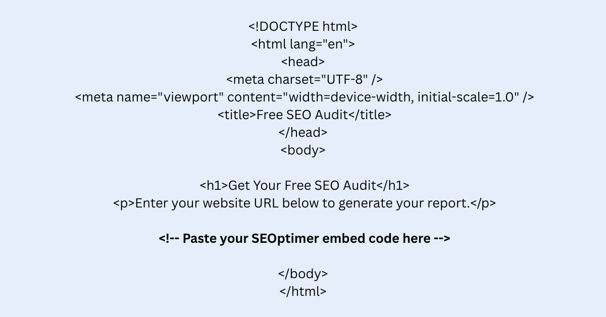 HTML Embed